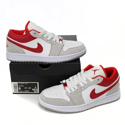 Air Jordan 1 Low SE 'Light Smoke Grey Gym Red'