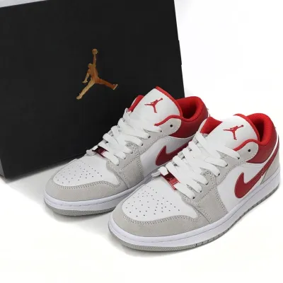 Air Jordan 1 Low SE 'Light Smoke Grey Gym Red'