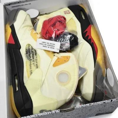 OFF-White x Air Jordan 5 Retro 'Sail'