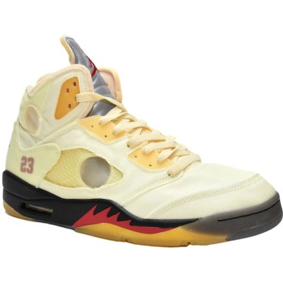 OFF-White x Air Jordan 5 Retro 'Sail'