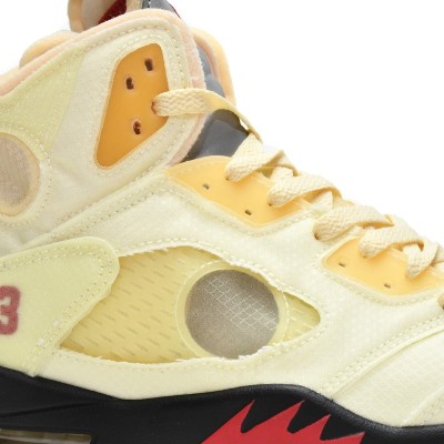 OFF-White x Air Jordan 5 Retro 'Sail'
