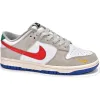 Nike Dunk Low 'Light Iron Ore Red Blue'