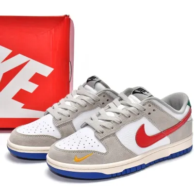 Nike Dunk Low 'Light Iron Ore Red Blue'