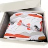 Air Jordan 4 White Orange