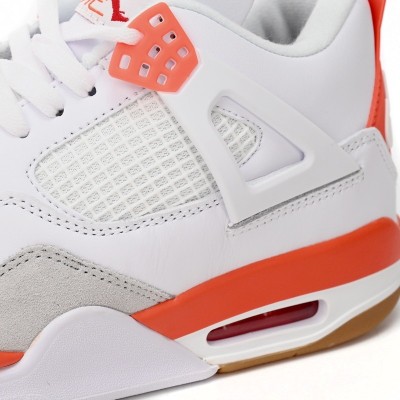 Air Jordan 4 White Orange