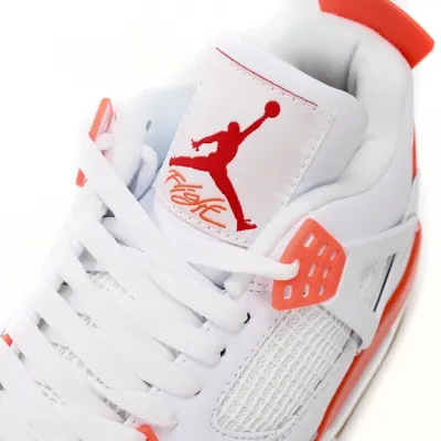 Air Jordan 4 White Orange