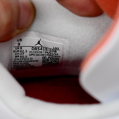 Air Jordan 4 White Orange