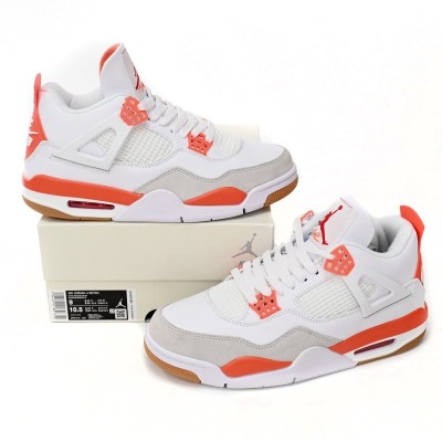 Air Jordan 4 White Orange