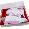 Air Jordan 4 White Pink