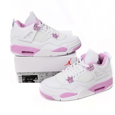 Air Jordan 4 White Pink