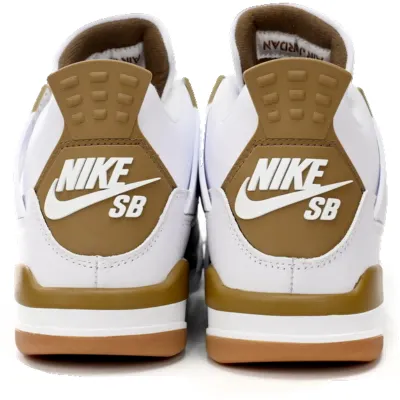 Nike SB x Air Jordan 4 White Brown 