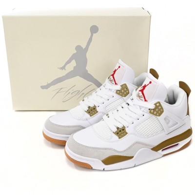 Nike SB x Air Jordan 4 White Brown 