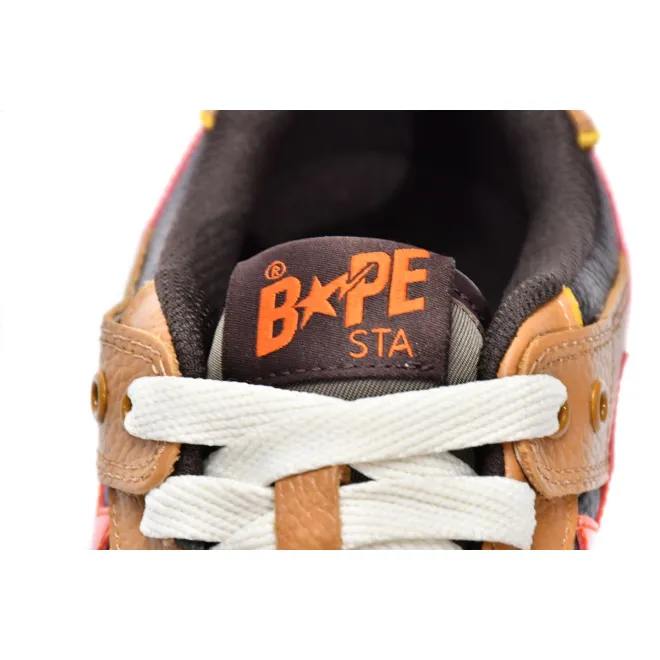 A Bathing Ape Bape SK8 Sta Brown Orange (Top Quality)