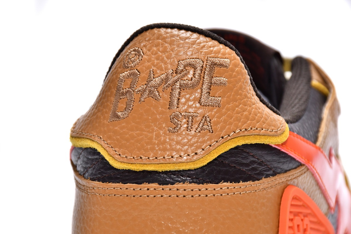 A Bathing Ape Bape SK8 Sta Brown Orange (Top Quality)
