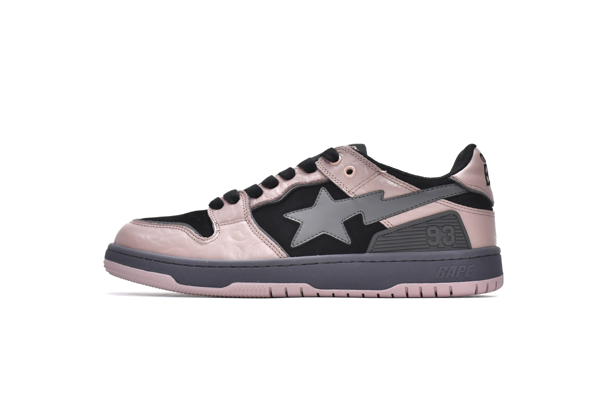 A Bathing Ape Bape SK8 Sta Dirty Pink Black (Top Quality)