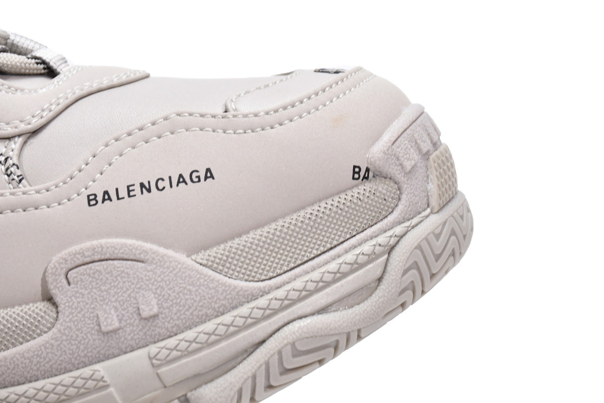 Balenciaga All Over Logo Triple S Beige (W) (Top Quality)