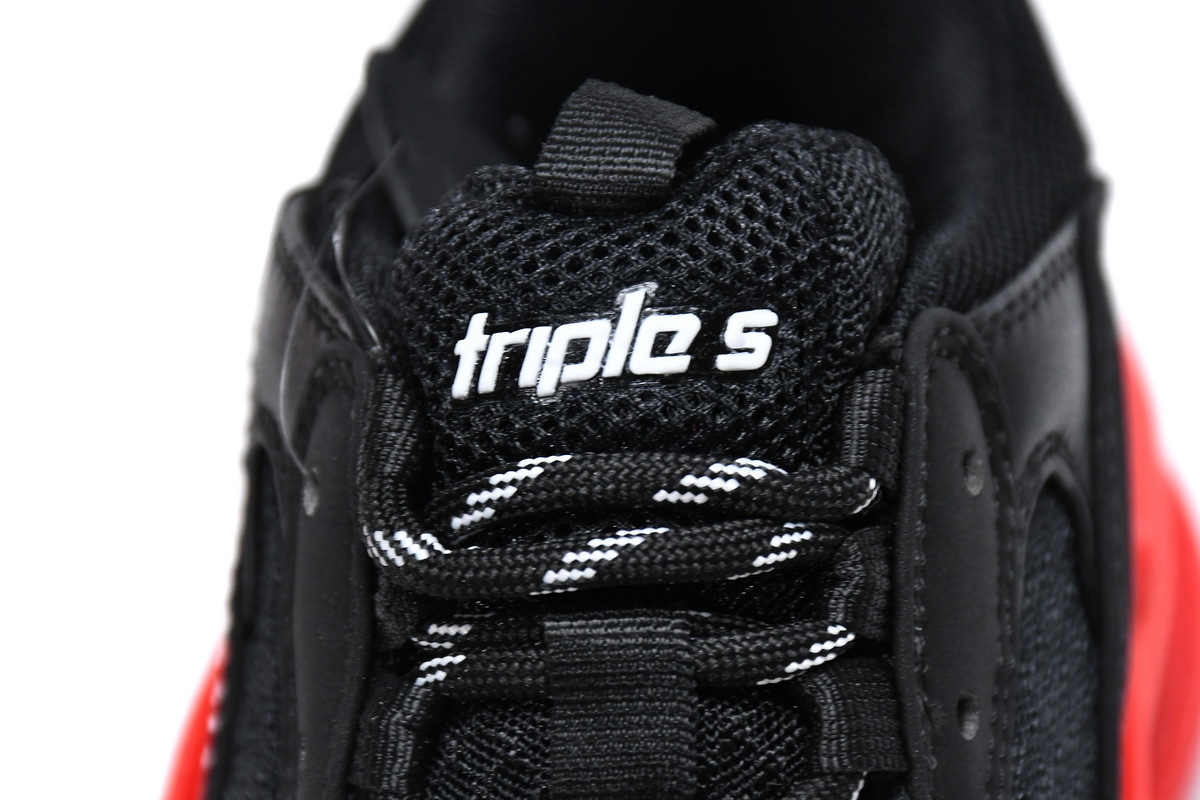 Balenciaga Triple S Black Red Sole (Top Quality)