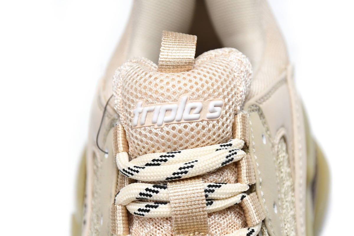 Balenciaga Triple S Clear Sole Beige (W) (Top Quality)
