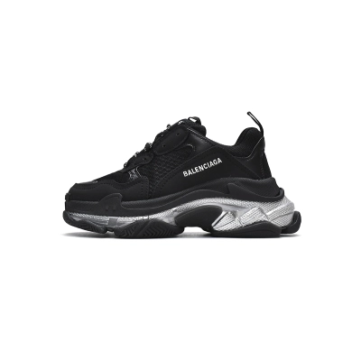 Balenciaga Triple S Clear Sole Black Ivory (W) (Top Quality)