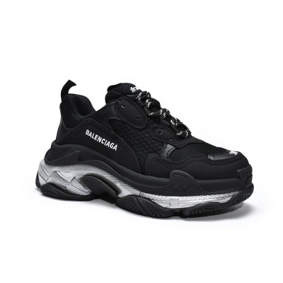 Balenciaga Triple S Clear Sole Black Ivory (W) (Top Quality)