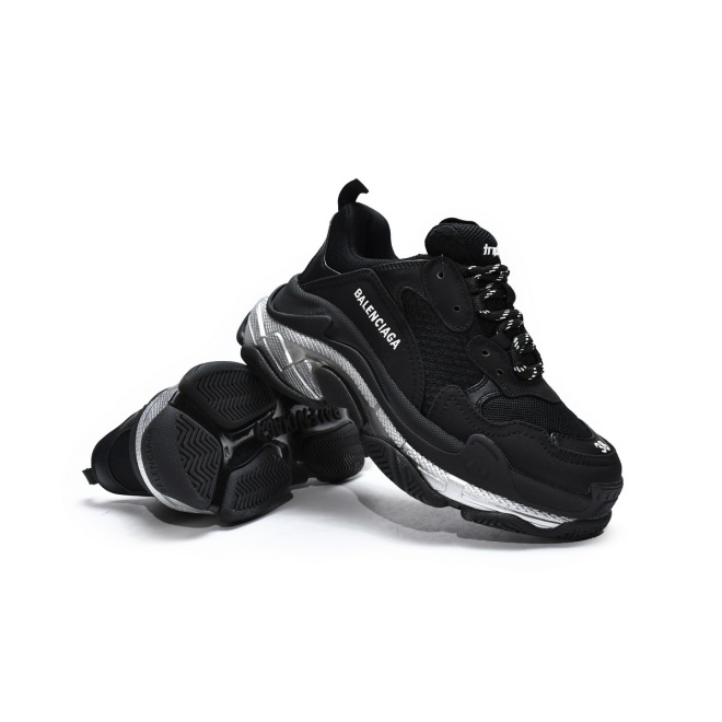 Balenciaga Triple S Clear Sole Black Ivory (W) (Top Quality)