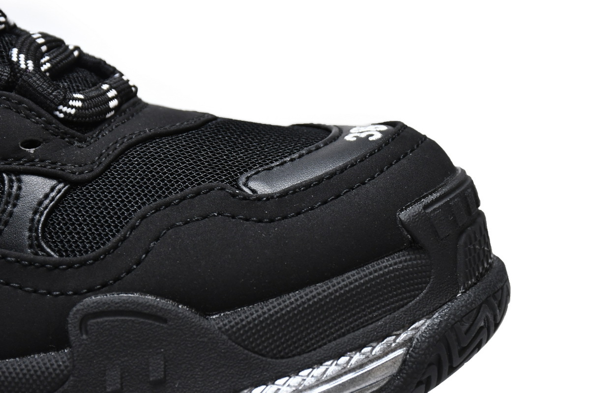 Balenciaga Triple S Clear Sole Black Ivory (W) (Top Quality)