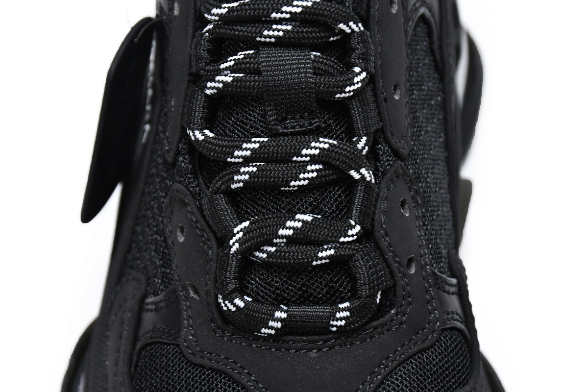 Balenciaga Triple S Clear Sole Black Ivory (W) (Top Quality)