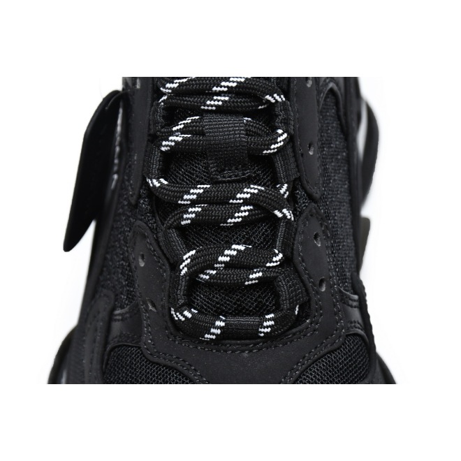 Balenciaga Triple S Clear Sole Black Ivory (W) (Top Quality)