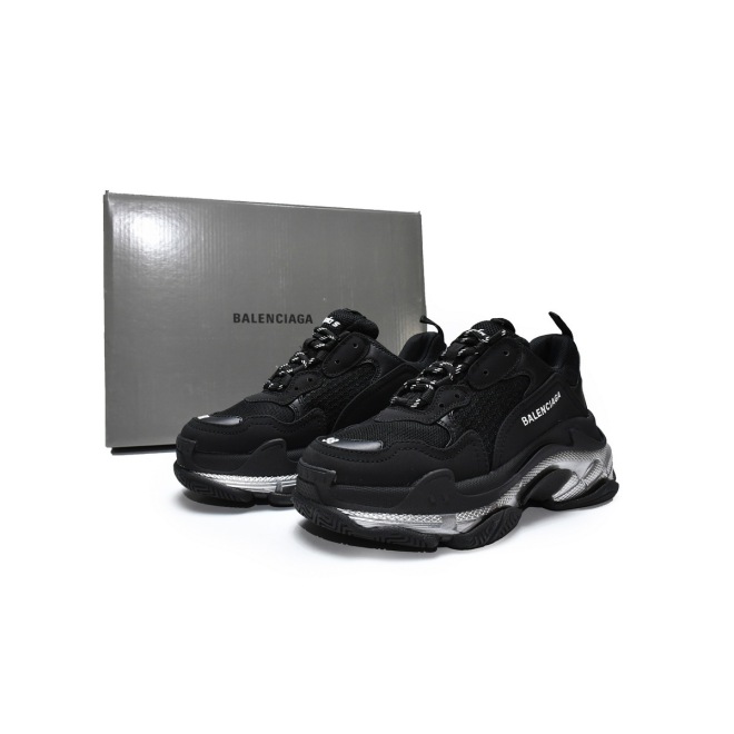 Balenciaga Triple S Clear Sole Black Ivory (W) (Top Quality)