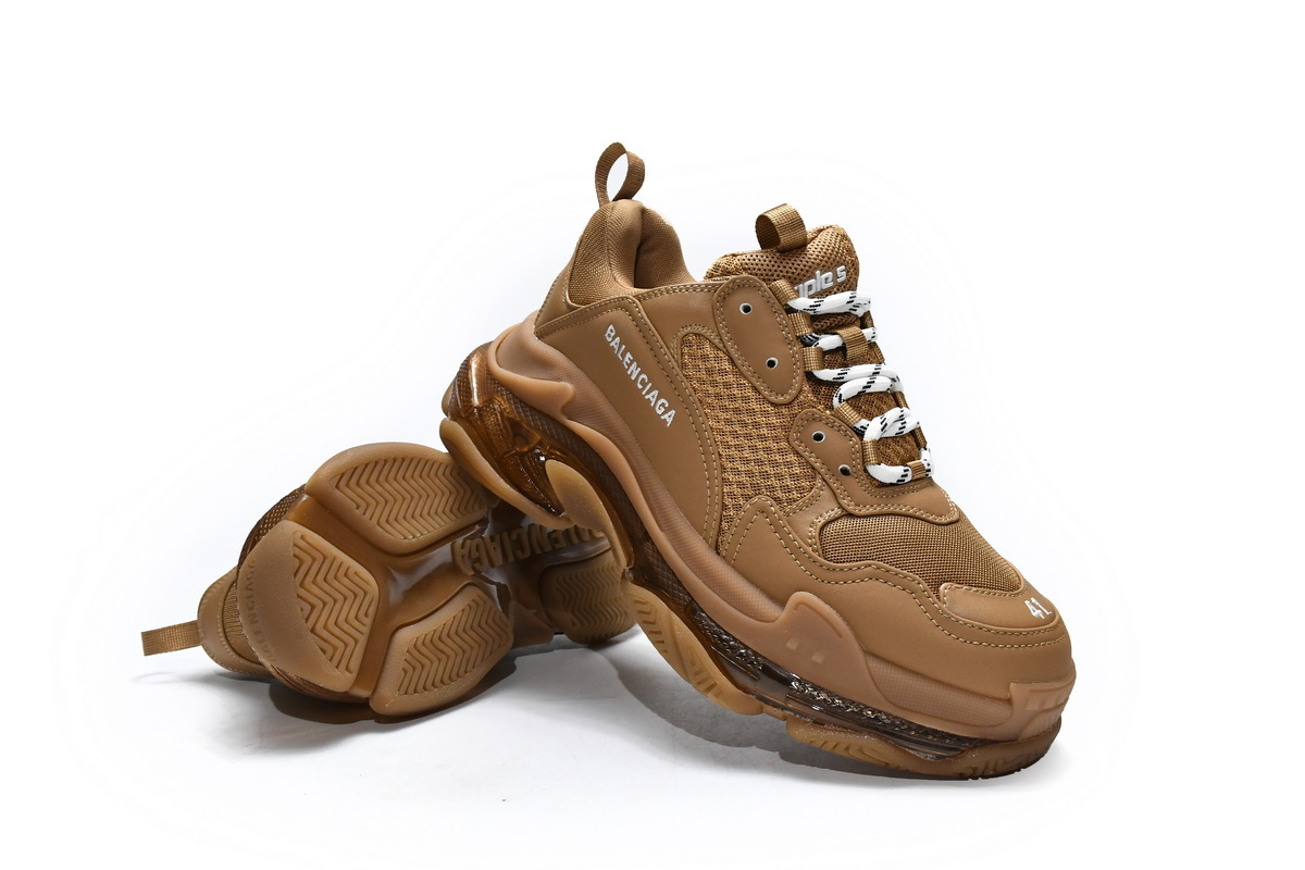 Balenciaga Triple S Clear Sole Brown (Top Quality)