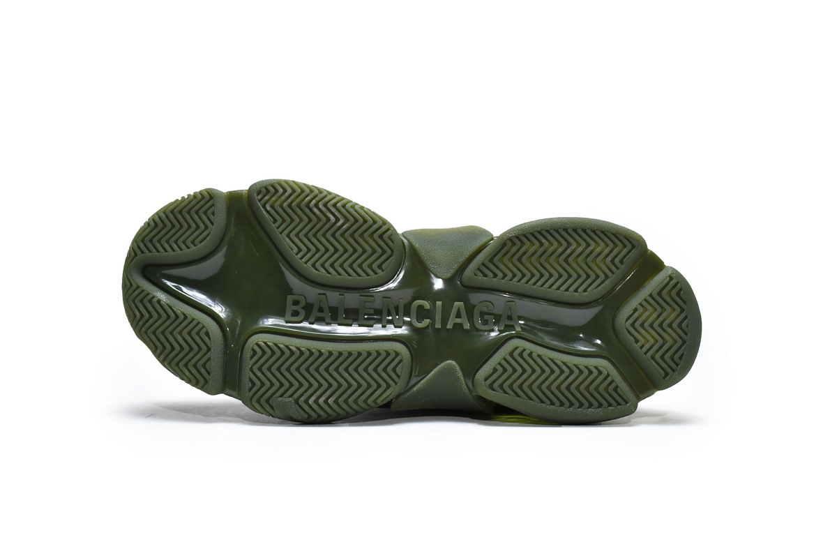 Balenciaga Triple S Clear Sole Dark Green (Top Quality)