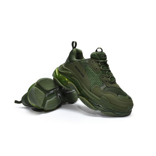 Balenciaga Triple S Clear Sole Dark Green (Top Quality)