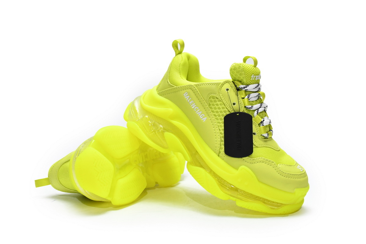 Balenciaga Triple S Clear Sole Fluo Yellow (Top Quality)