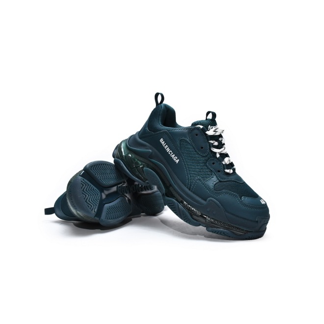 Balenciaga Triple S Clear Sole Full Dark Green (Top Quality)
