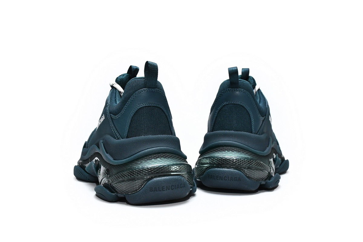 Balenciaga Triple S Clear Sole Full Dark Green (Top Quality)