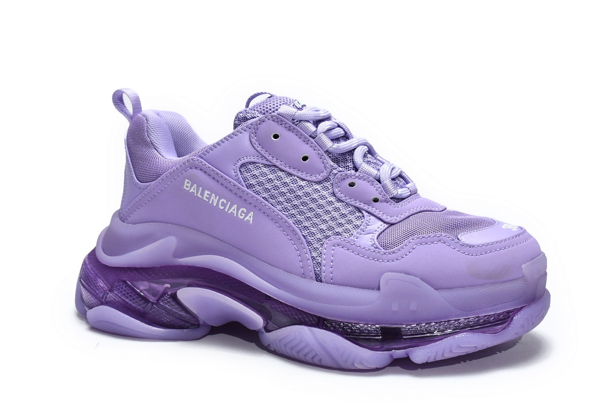 Balenciaga Triple S Clear Sole Purple (W) (Top Quality)
