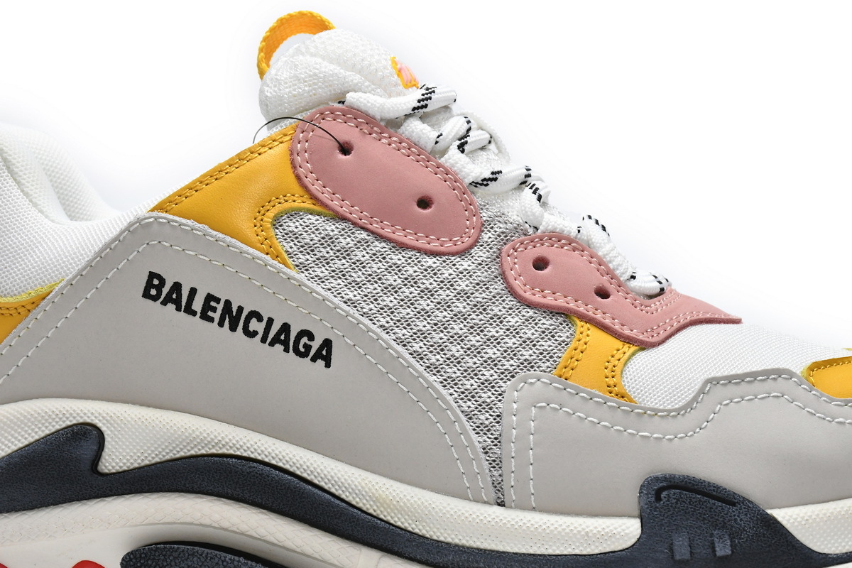 Balenciaga Triple S Cream Yellow Red (W) (Top Quality)