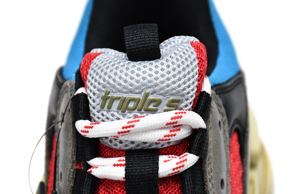 Balenciaga Triple S Grey Red Blue (2018 Reissue) (Top Quality)