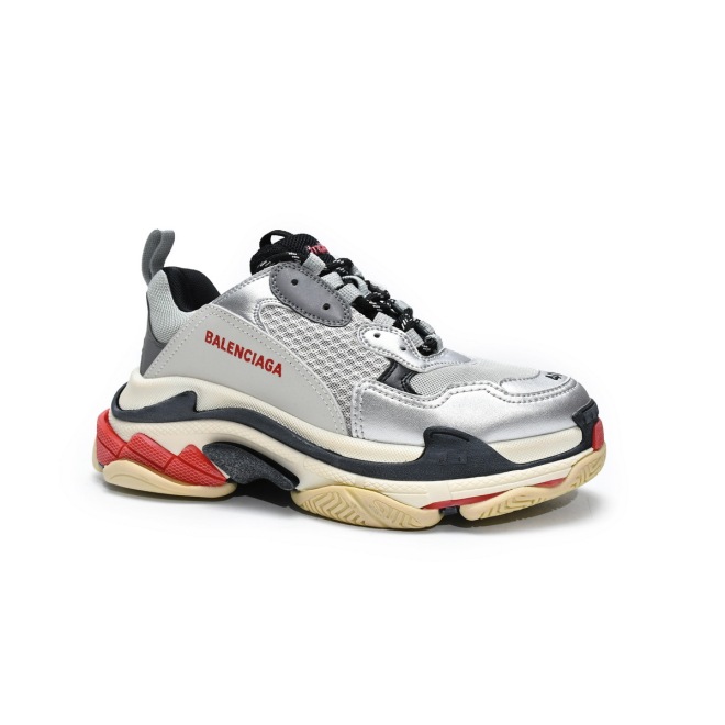 Balenciaga Triple S Silver Red (2018) (Top Quality)