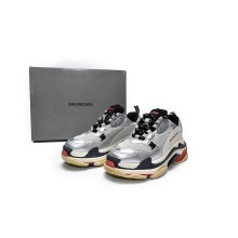 Balenciaga Triple S Silver Red (2018) (Top Quality)