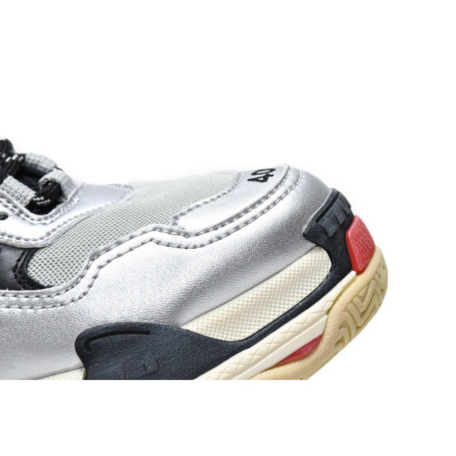 Balenciaga Triple S Silver Red (2018) (Top Quality)
