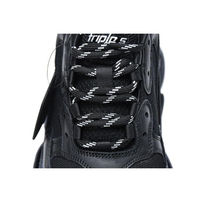 Balenciaga Triple S Triple Black (2018 Reissue) (Pre-Distressed) (Top Quality)