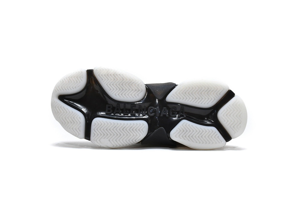 Blalenciaga Triple S Clear Sole White Grey (Top Quality)