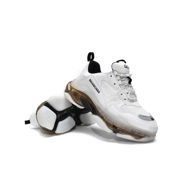 Blalenciaga Triple S Clear Sole White Grey (Top Quality)