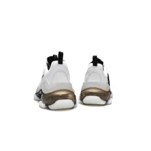 Blalenciaga Triple S Clear Sole White Grey (Top Quality)