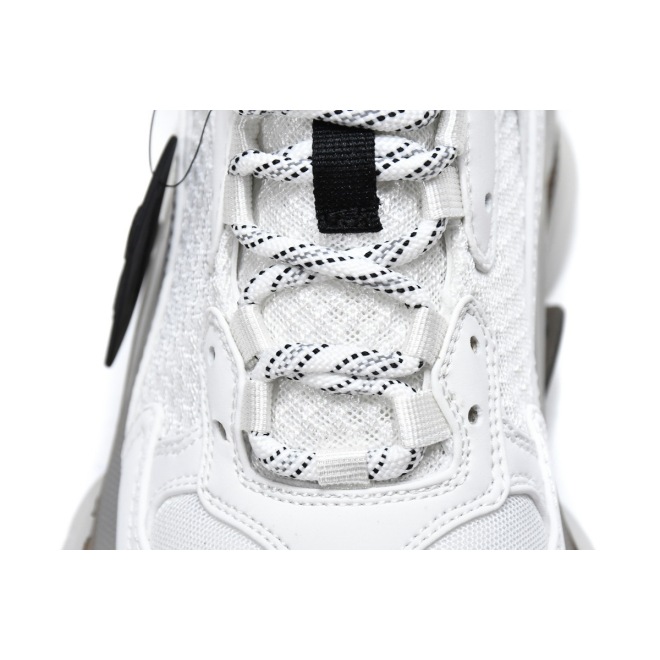 Blalenciaga Triple S Clear Sole White Grey (Top Quality)