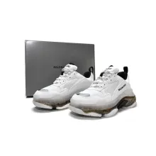 Blalenciaga Triple S Clear Sole White Grey (Top Quality)