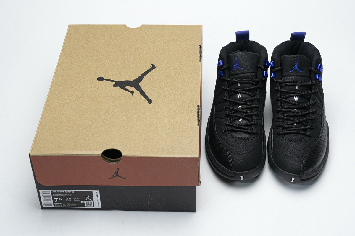 Jordan 12 Retro Black Dark Concord (Top Quality)