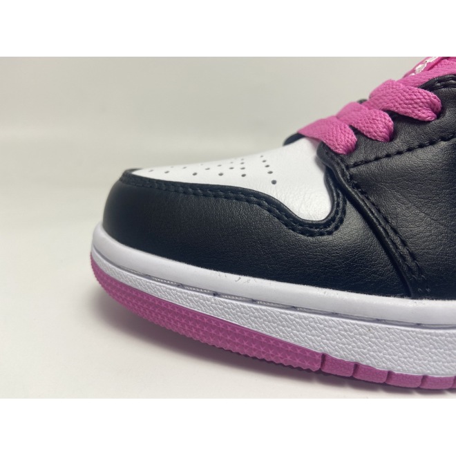 Jordan 1 Low Black Active Fuchsia (Cheap Sneakers)