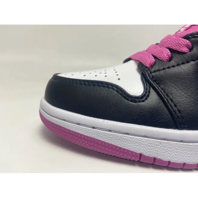 Jordan 1 Low Black Active Fuchsia (Cheap Sneakers)